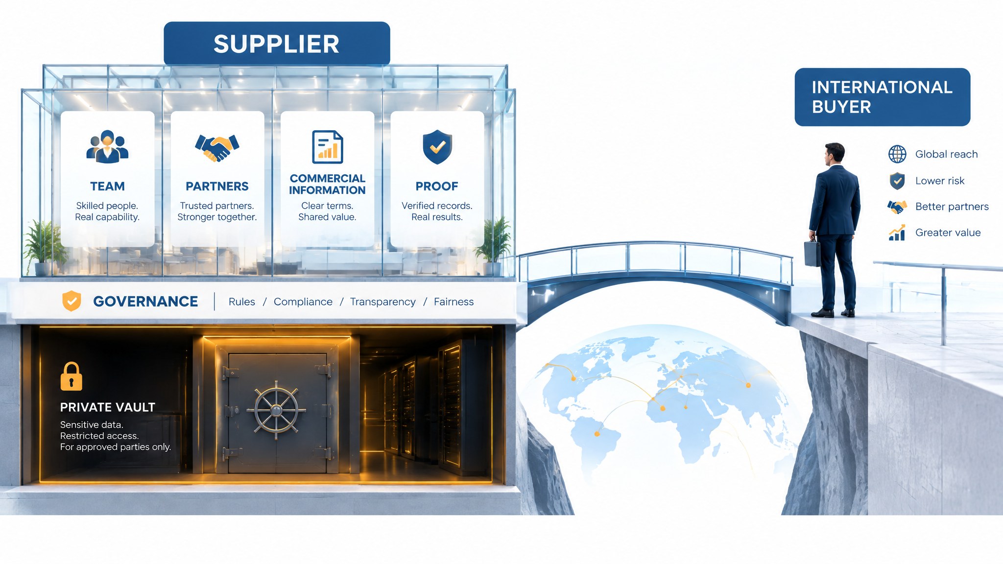 How to Give International Buyers More Context Before the First Commercial Contact