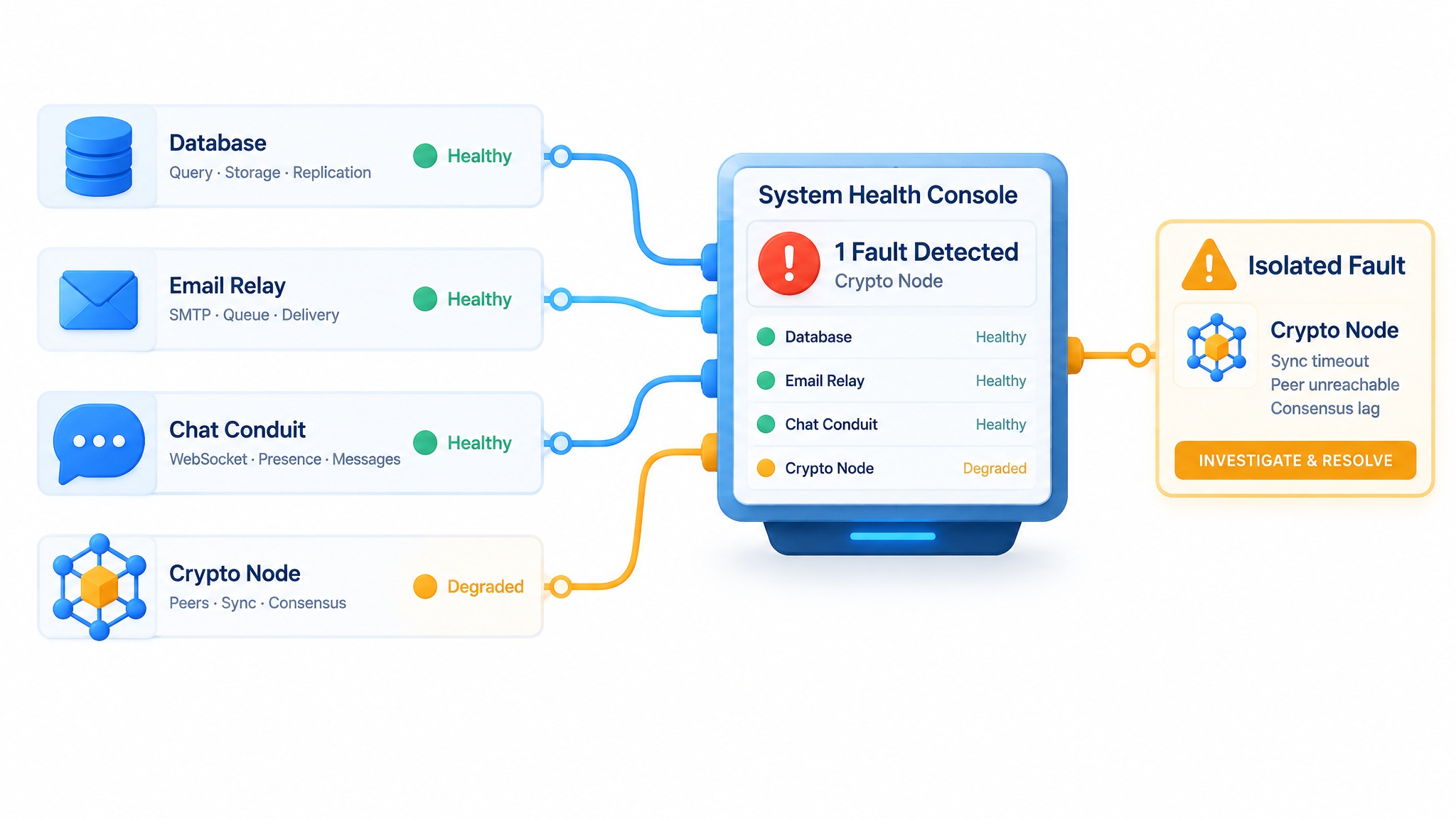 How to Diagnose an E-commerce Issue by Separating Database, Email, WhatsApp and Payment Health